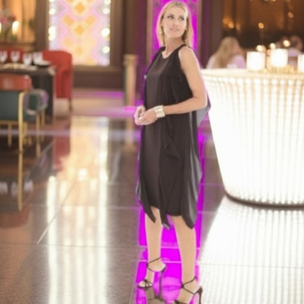 Chocolate Chiffon-Style Dress, 2